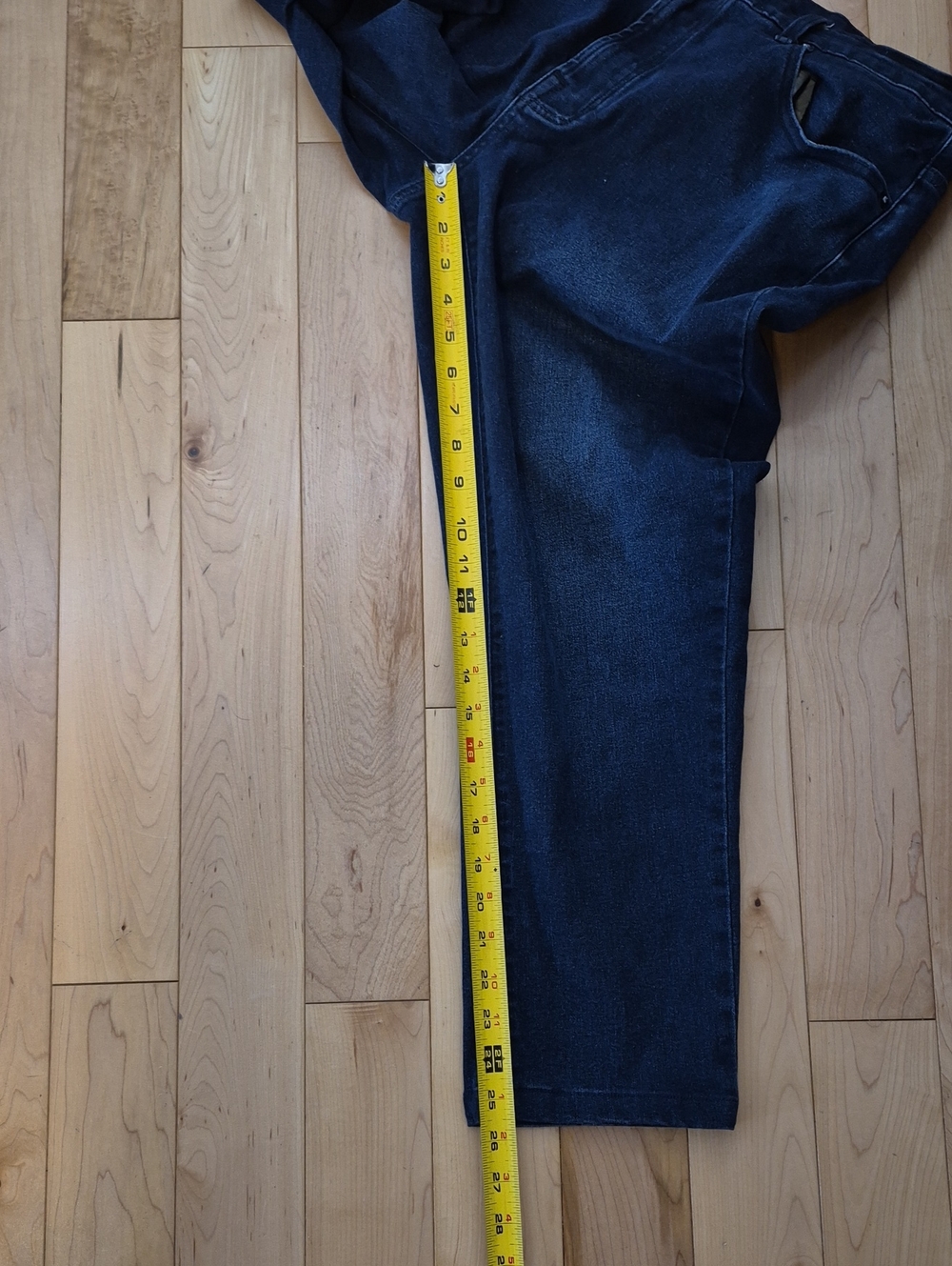 Ted Baker Women's Size 34 Navy Denim Jeans Shortened To Capris - Picture 6 of 7